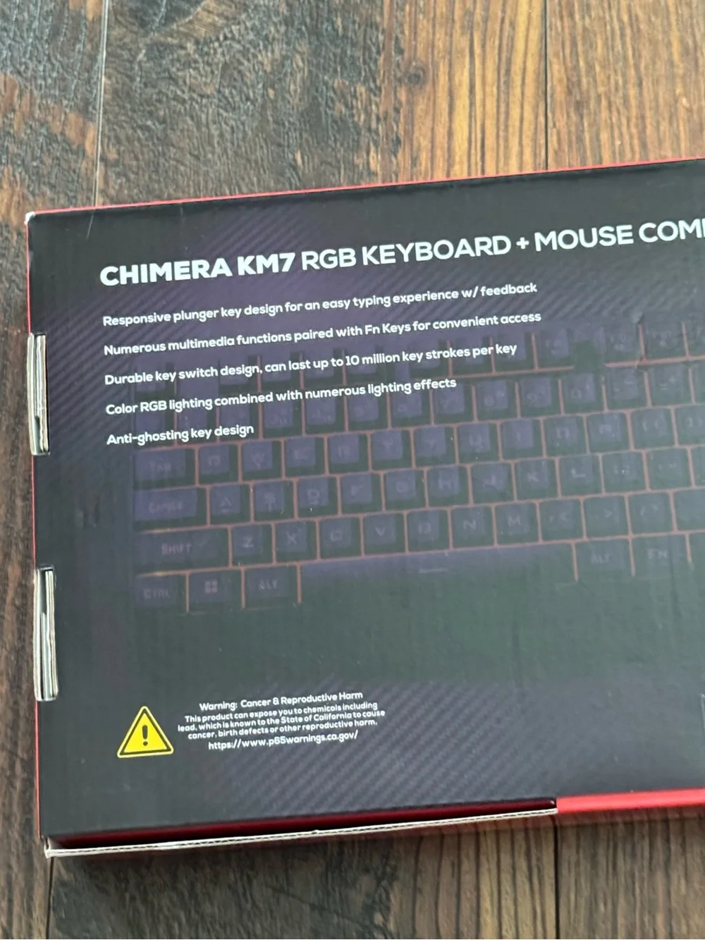 iBUYPOWER Chimera KM7 RGB Keyboard + Mouse Combo - Black with RGB Accents